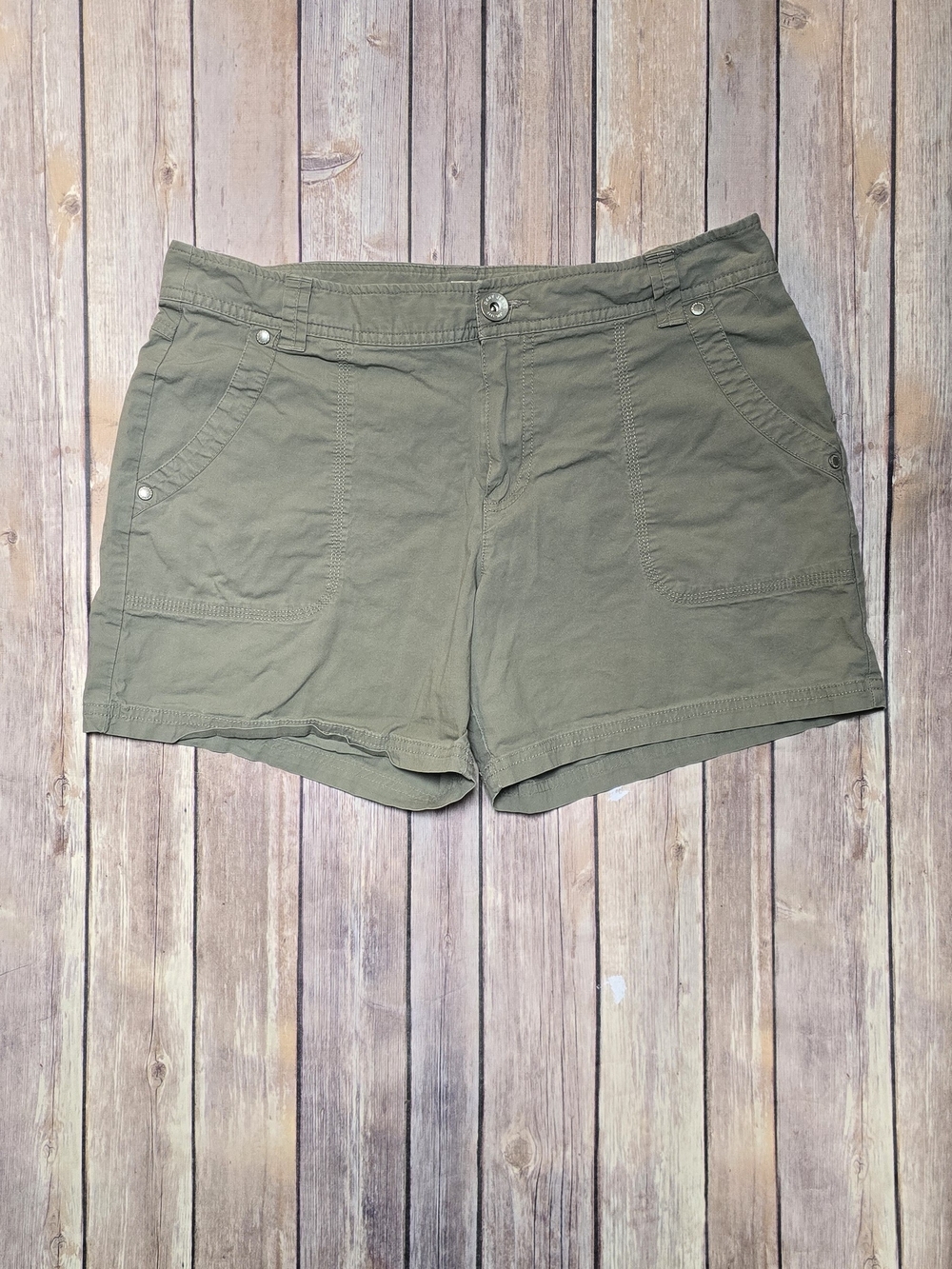DKNY Olive Green Women's Utility Shorts